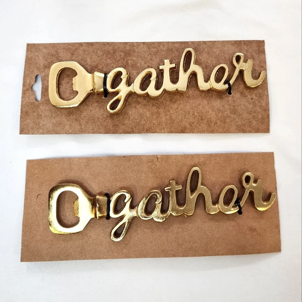 Gold 'Gather' Bottle Openers Heavyweight